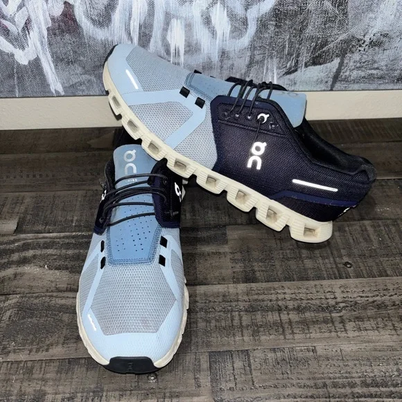 On Cloud 5 Midnight Chambray sneakers Men's SZ10.5 - Picture 6 of 14